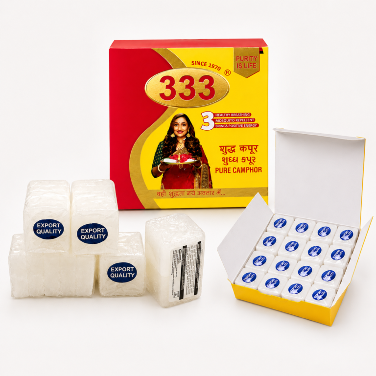 16 PACKETS × 5 TABLETS 400g BOX CAMPHOR CUBES (1 Inch Tablet)