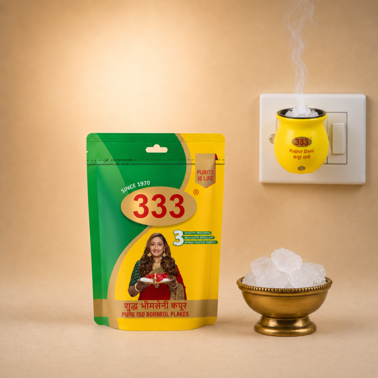 Bhimseni Kapoor Dani + Bhimseni 100g Pouch Combo
